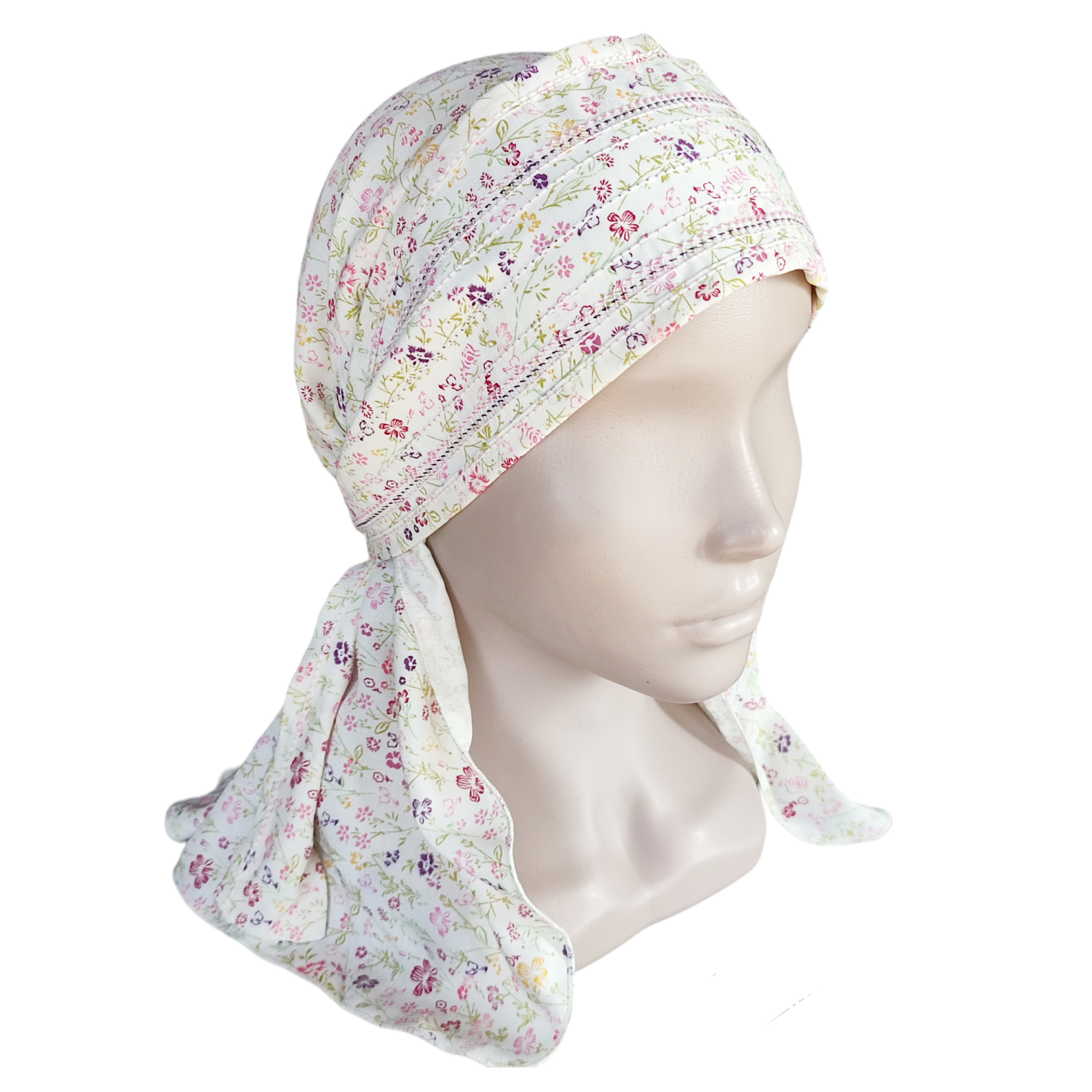 ГУ0023 Повойник (сорока) в русском стиле (белый)