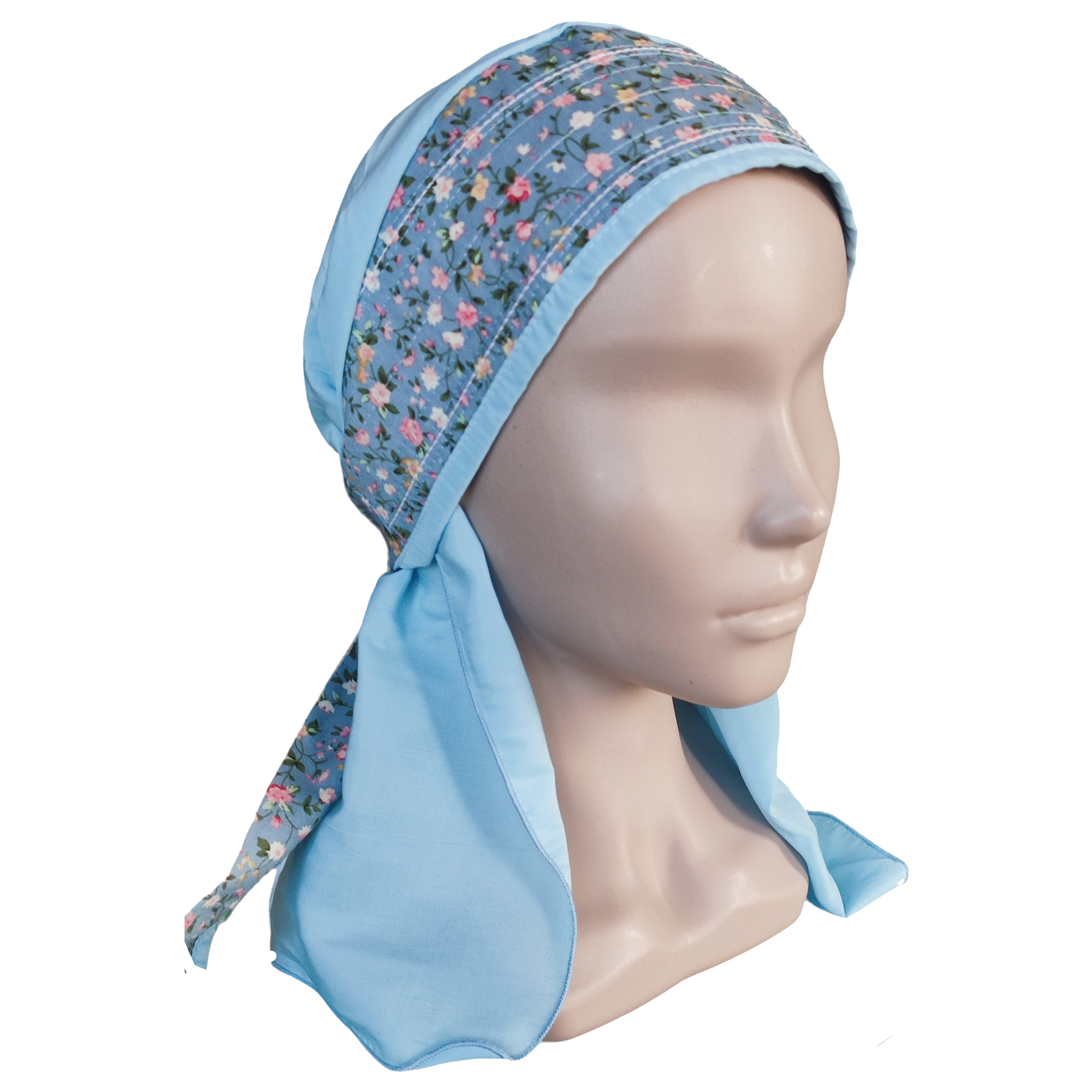 ГУ0088 Повойник (сорока) в русском стиле (голубой)