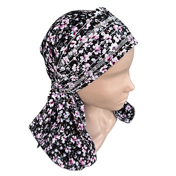 ГУ0014 Повойник (сорока) в русском стиле (чёрный)