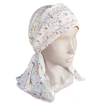 ГУ0023 Повойник (сорока) в русском стиле (белый)