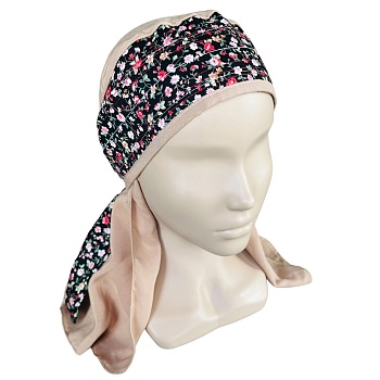 ГУ0001 Повойник (сорока) в русском стиле (бежевый)